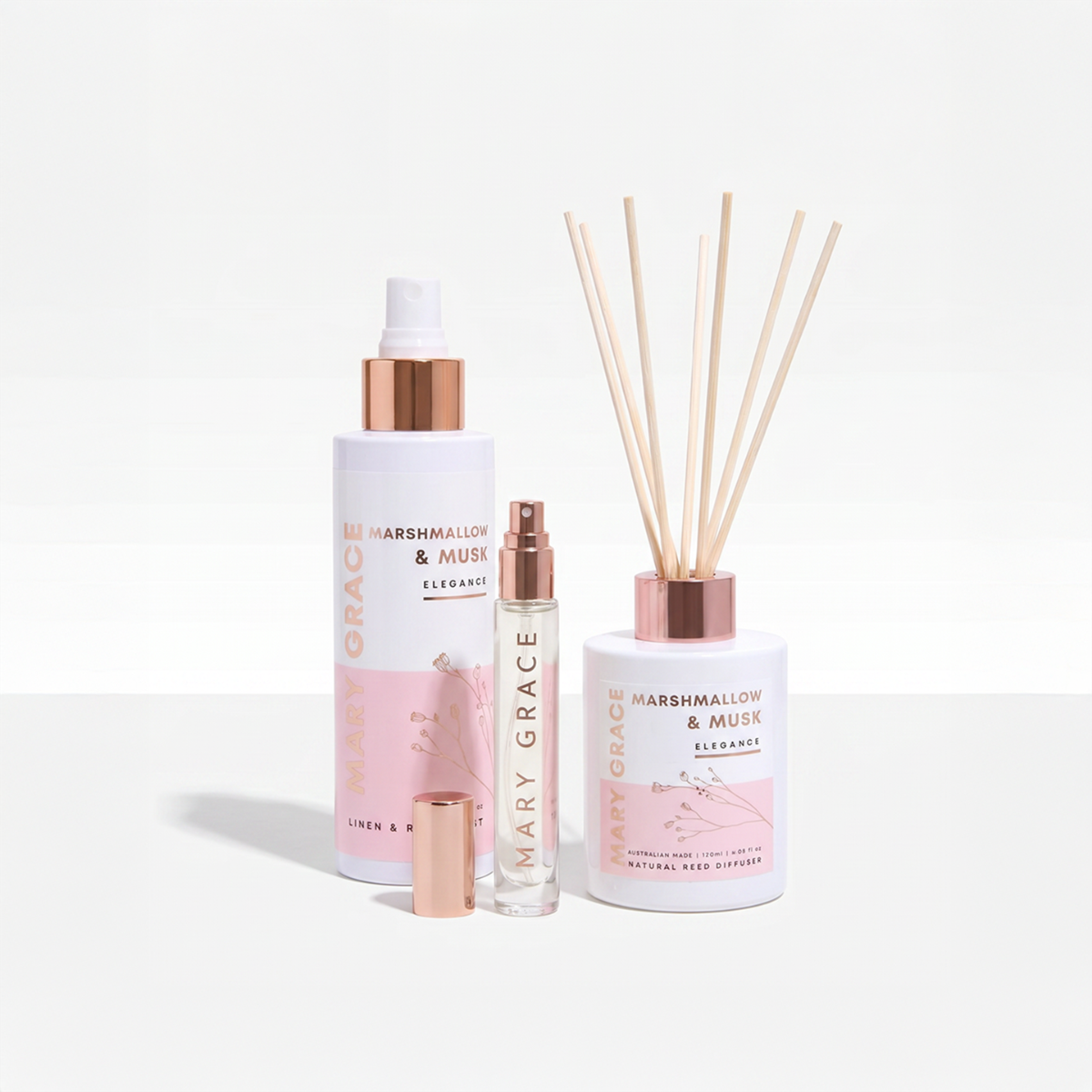 Marshmallow & Musk Fragrance Trio Set
