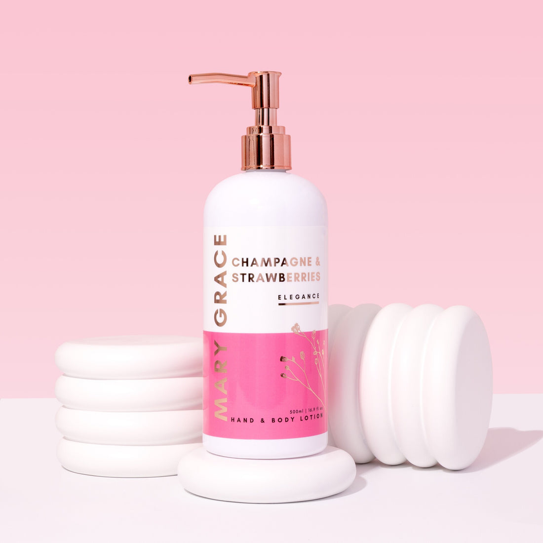 Champagne &amp; Strawberries Hand &amp; Body Lotion 500ml