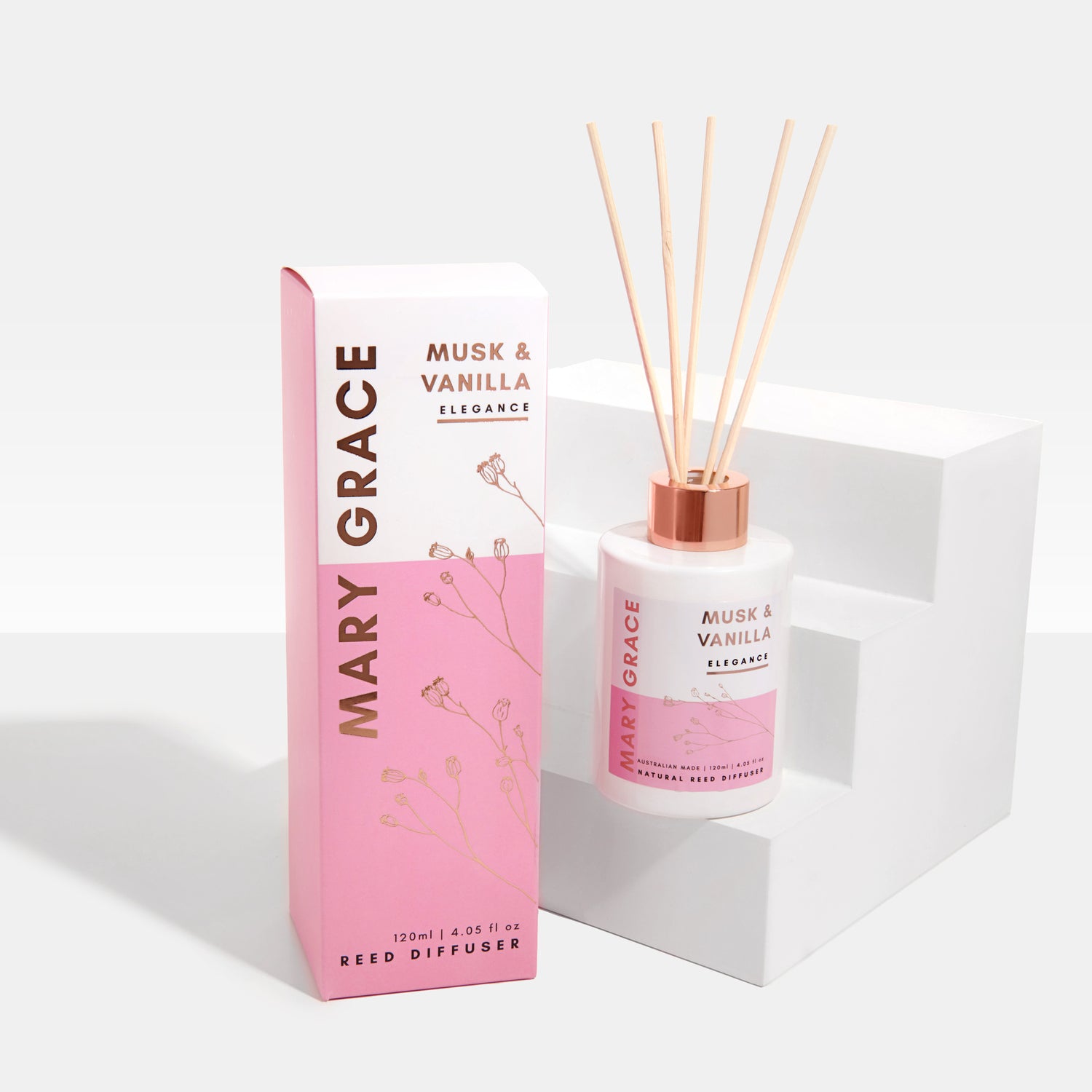 Musk & Vanilla Diffuser Reed Diffuser Mary Grace