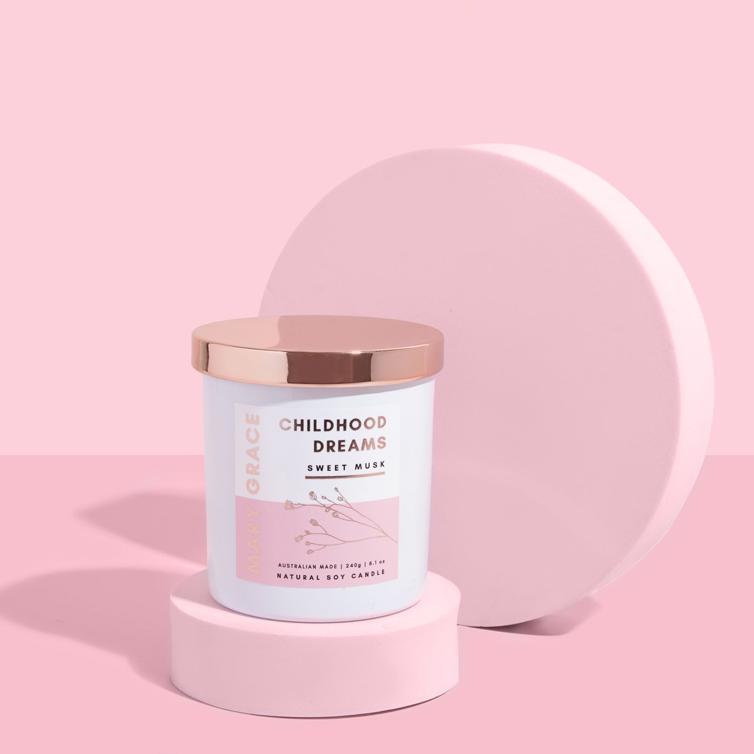 Childhood Dreams - Musk Sticks Jar Candle Jar Candle Candle Soy Candle Mary Grace