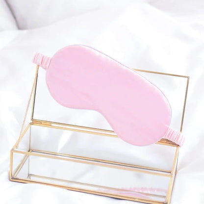 Luxe Satin Sleep Mask Pink Eye Mask Mary Grace Satin Mask