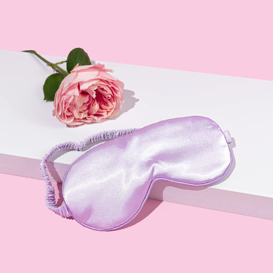 Luxe Satin Sleep Mask Lilac Eye Mask Mary Grace Satin Mask