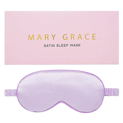 Luxe Satin Sleep Mask Lilac Eye Mask Mary Grace Satin Mask